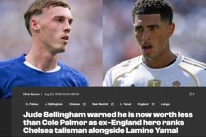 瓦德尔：如果帕尔默进入市场会比贝林更抢手，现在球员身价太疯狂