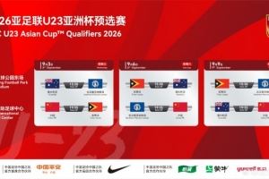 U23亚预赛9月3日至9日在西安进行，中国、澳洲、东帝汶等同组